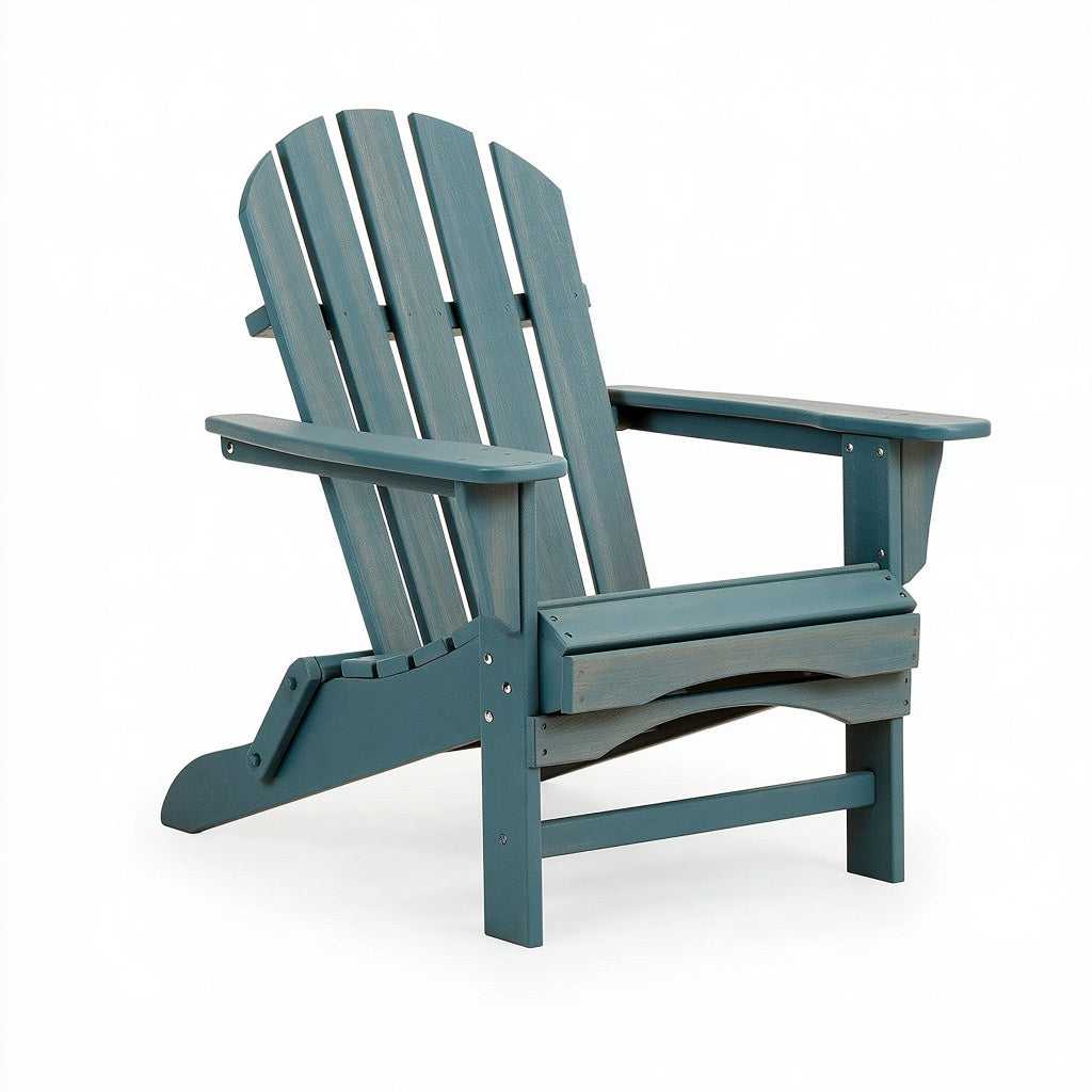 Adirondackstuhl 82 x 76 x 98 cm Holz Blaugrün für Garten und Terrasse