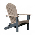 Gartenstuhl 83 x 79 x 98 cm Kunststoff Taupe Anthrazit im Adirondack-Stil