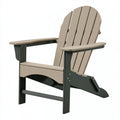 Adirondack Gartenstuhl 83 x 76 x 98 cm aus Kunststoff in Taupe Anthrazit mit hoher Rückenlehne
